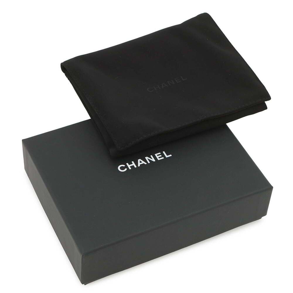 CHANEL Black Lambskin Leather Logo Wallet - Picture 10 of 10